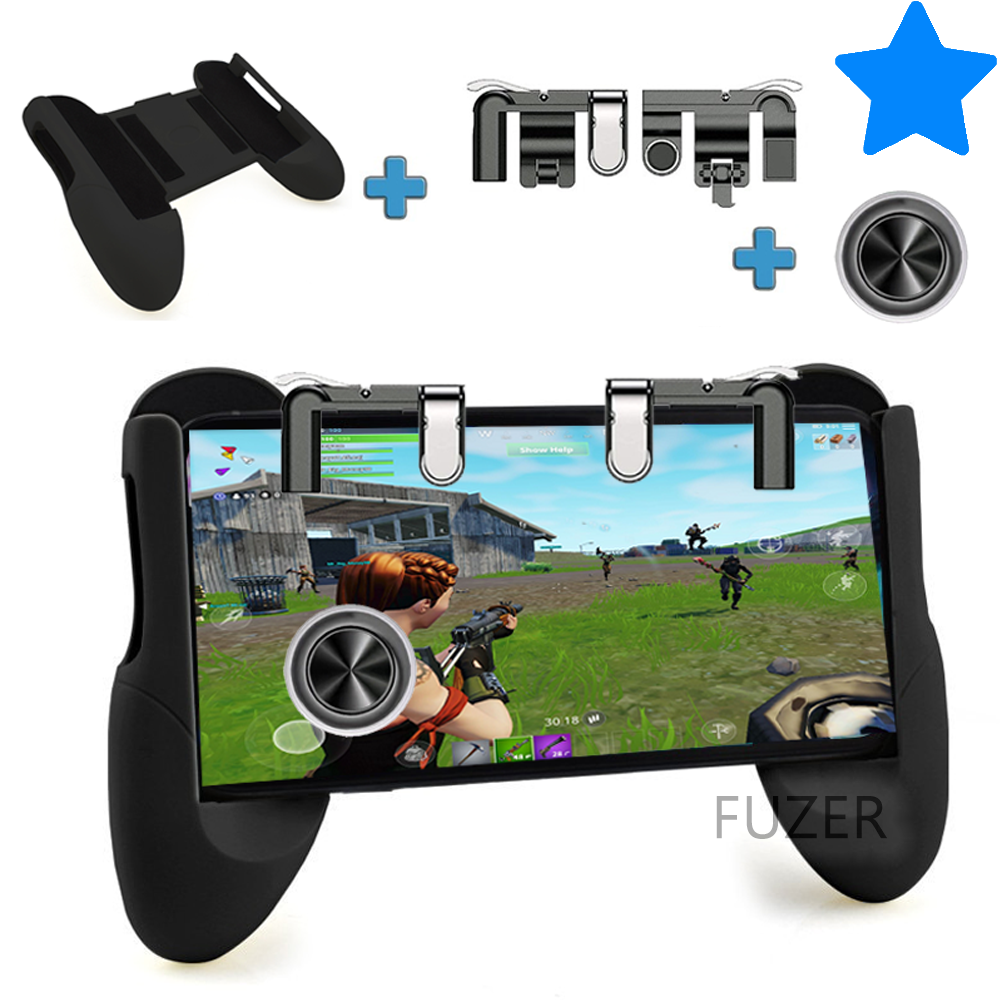 Kit Z Gamepad Gatillos Joystick Android Iphone Pubg Fortnite Fuzer Cl - joystick telefono brawl stars